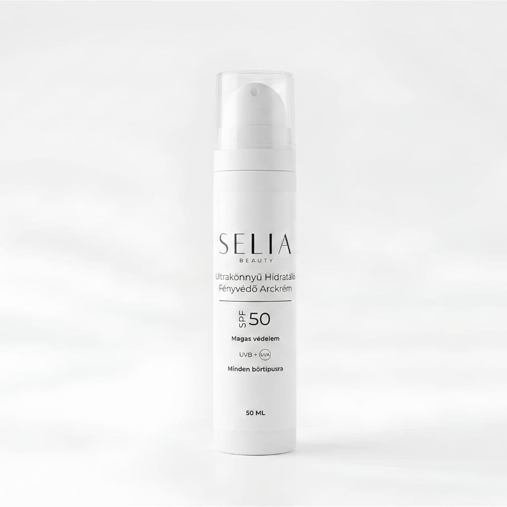 Ultrakönnyű Hidratáló Fényvédő Arckrém SPF 50 (50 ml)